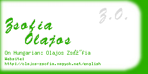 zsofia olajos business card